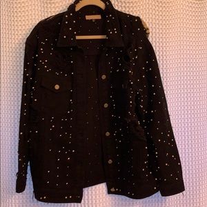 Carli bybel x missguided ripped denim jacket